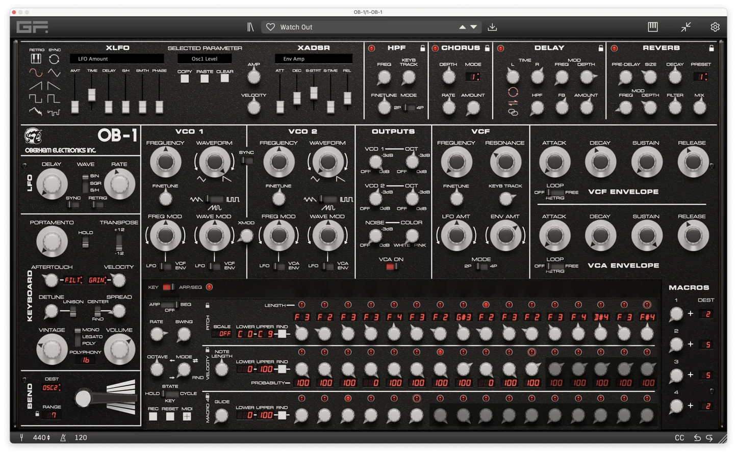 GForce Software - Oberheim OB-1